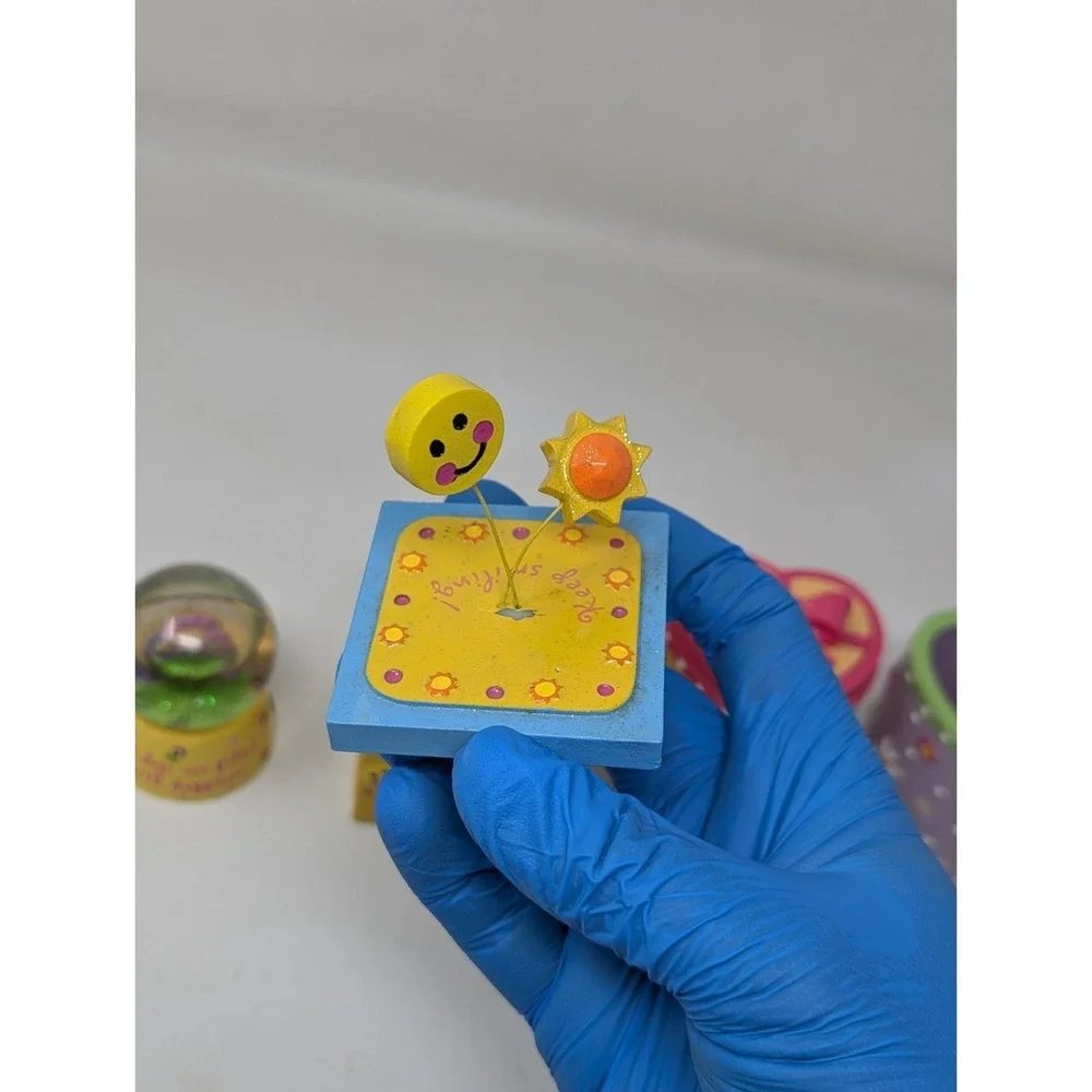 Vintage‎ Y2K Claire's Trinket Box & Water Globe Lot Cute 2004 2005 Flower Happy